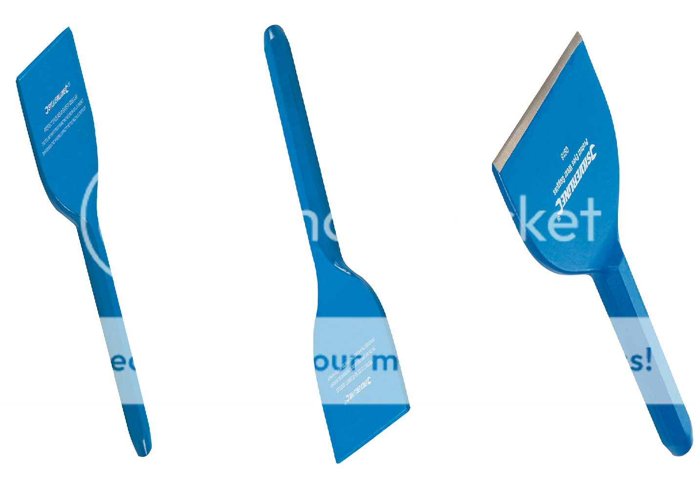 3Pce Bolster Chisel Set 57mm 76mm 100mm Steel Demolition DIY eBay